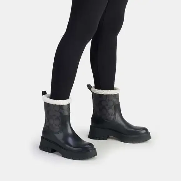 NWT Coach Outlet Raina Boot In Signature Jacquard - Picture 4 of 5